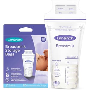 LANSINOH BREASTMILK STORAGE BAGS 50'S