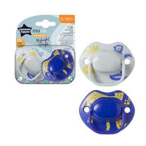 TOMMEE TIPPEE 6-18 MONTHS MODA SOOTHER 2 PIECES