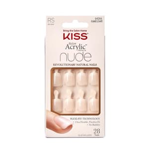 KISS KAN01 ACRYLIC NUDE FRENCH NAILS