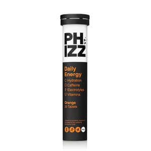 PHIZZ DAILY ENERGY ORANGE EFFERVESCENT 20 TABLETS