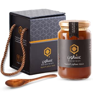 عسالون عسل سدر مع الجنسنج وغذاء ملكات النحل وحبوب اللقاح 500 جم