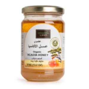 ORGANIC LAND ORGANIC ACACIA HONEY 375 GM