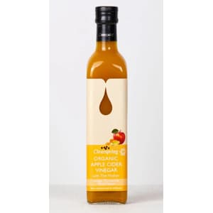 ORGANIC CLEARSPRING APPLE CIDER VINEGAR WITH GINGER & TURMERK & PEPPER 500 ML