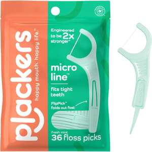 PLACKERS MICRO MINT FLOSSERS 36 PIECES
