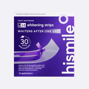 HISMILE V34 PURPLE TEETH WHITENING STRIPS 14 PIECE
