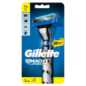 GILLETTE MACH 3 TURBO RAZOR 2 PIECES