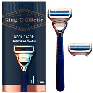 GILLETTE KING C NECK BLADE + 1 RAZOR