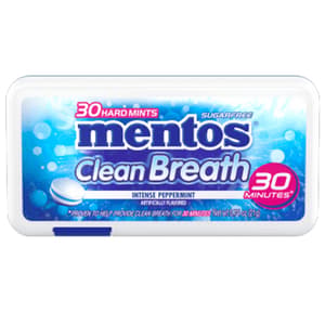 MENTOS CLEAN BREATH PEPPERMINT 30 PIECES
