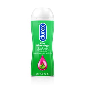 DUREX 2 IN 1 ALOE VERA LUBRICANT AND MASSAGE GEL 200ML