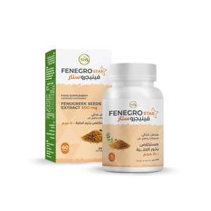 NHS FENEGROSTAR 500 MG FENEGREEK SEED EXTRACT 60 CAPSULES