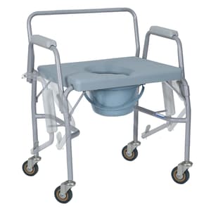 ADV COMMODE CHAIR 28 INCH WITH WHEELS