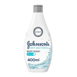 JOHNSON AND JOHNSONS SEA SALTS ANTI-BACTERIAL BODY WASH 400 ML