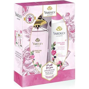 YARDLEY EDT ENGLISH ROSE 125 + BODY SPRAY 150ML