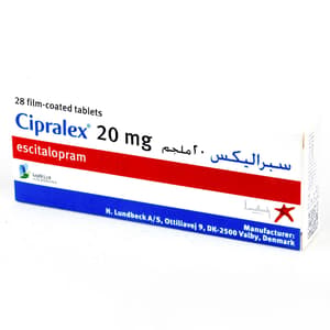 CIPRALEX 20 MG 28 TABLETS