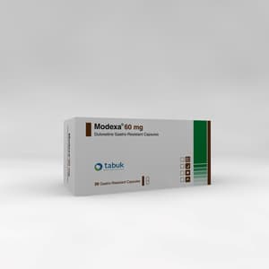 MODEXA 60 MG 28 CAPSULES