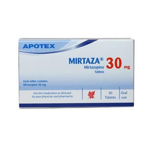 MIRTAZA 30 MG 30 TABLETS