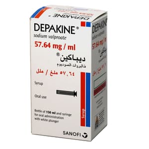 ديباكين 57.64 ملجم / 1 مل 150 مل شراب
