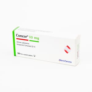 CONCOR 10 MG 30 TABLETS