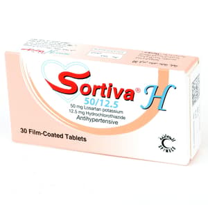 سورتيفا إتش 50 / 12.5 ملجم 30 قرص
