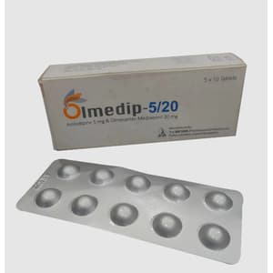 OLMIDIP 20 MG / 5 MG 28 TABLETS