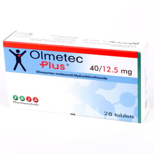 OLMETEC PLUS 40 / 12.5 MG 28 TABLETS