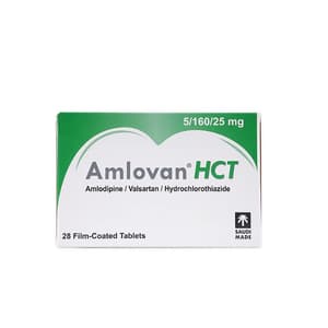 AMLOVAN HCT 5 / 160 / 25 MG 28 TABLETS