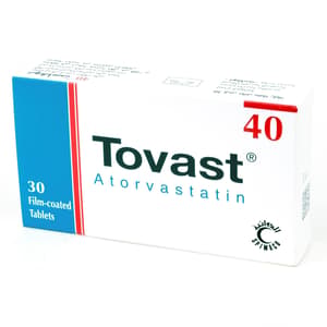 TOVAST 40 MG 30 TABLETS