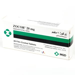 ZOCOR 20 MG 28 TABLETS