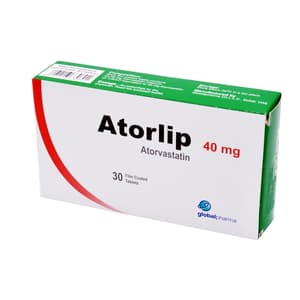 ATORLIP 40 MG 30 TABLETS