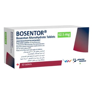 BOSENTOR 62.5 MG 60 TABLETS