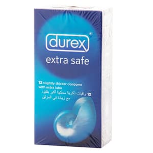 ديوريكس واقيات ذكرية إكسترا سيف 12 قطعة