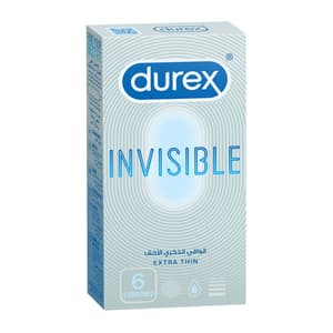 DUREX INVISIBLE COND 6'S
