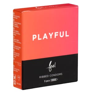 NULATEX FEEL PREMIUM PLAYFUL RIBBED 3 PIECES