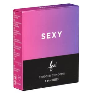 NULATEX FEEL PREMIUM SEXY STUDDED 3 PIECES