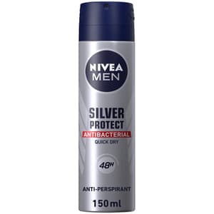 NIVEA DEO SPRAY SILVR PRTCT / MEN 150ML