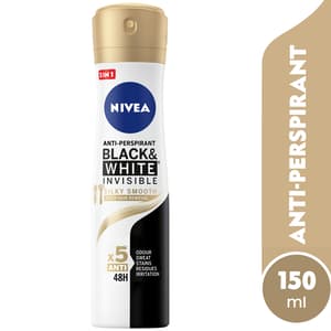 NIVEA DEO SPRY INVISIBL BLK W SILKY SMOOTH 150ML