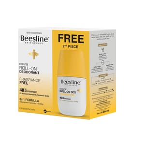 BEESLINE DEO ROLL ON FRAGRANCE FREE  (1+1 FREE)