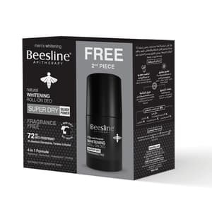 BEESLINE WHITE ROLL-ON DEODORANT FOR MEN (1+1 FREE)