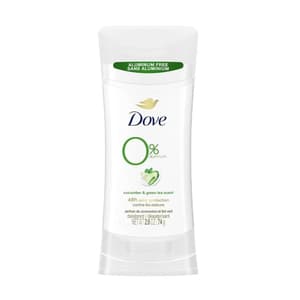 DOVE DEODORANT STICK 0% ALUMINUM CUCUMBER GREEN TEA 74GM