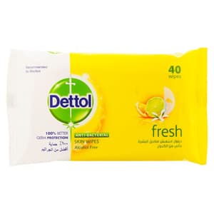 DETTOL WIPES FRESH 40 PIECES