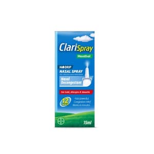 CLARISPRAY MENTHOL 0.5 MG / ML NASAL SPRAYS 15 ML