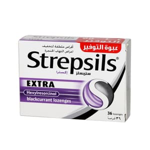 STREPSILS BLACK CURRANT 36 LOZENGES
