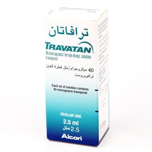 TRAVATAN 0.004 % EYE DROPS 2.5 ML