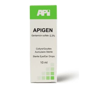APIGEN 0.3% EAR / EYE DROPS 10 ML