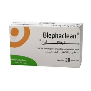 بليفاكلين 20 مسحة لتنظيف العين