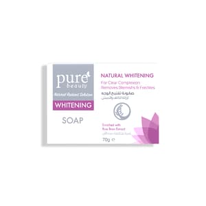 PURE BEAUTY NATURAL WHITENING GLYCERINE SOAP 70 GM