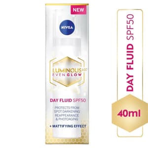 NIVEA LUMINOUS630 EVEN GLOW DAY FLUID SPF50 40 ML
