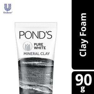PONDS FACIAL CLAY FOAM PURE WHITE 90 GM