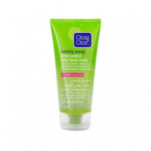 CLEAN & CLEAR MORNING ENERGY SHINE CONTROL DAILY FACIAL SCRUB 150ML