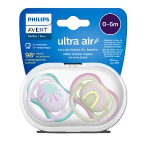 AVENT PACIFIER ULTRA AIR 0+ GIRL 2 PIECES